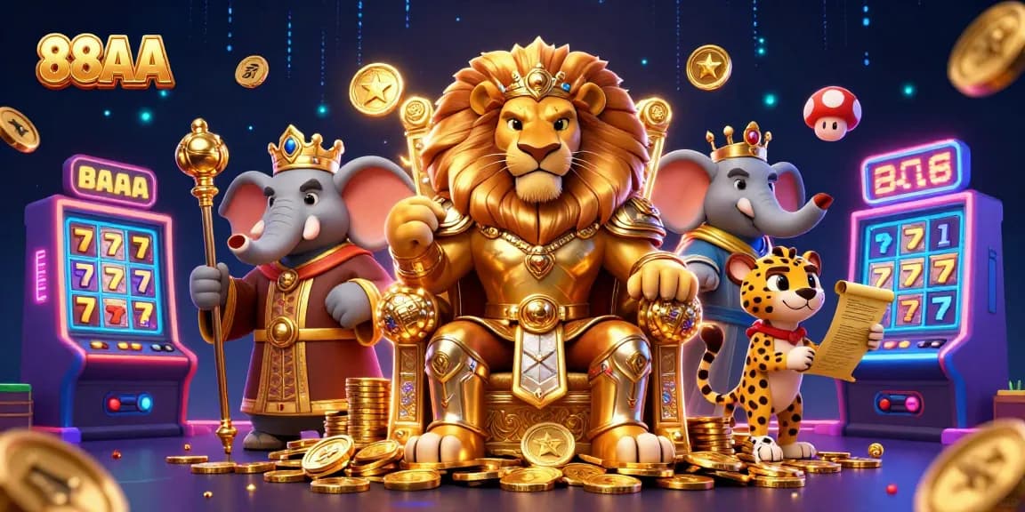 Experience thrilling games at 88AA with lively characters and vibrant casino elements.