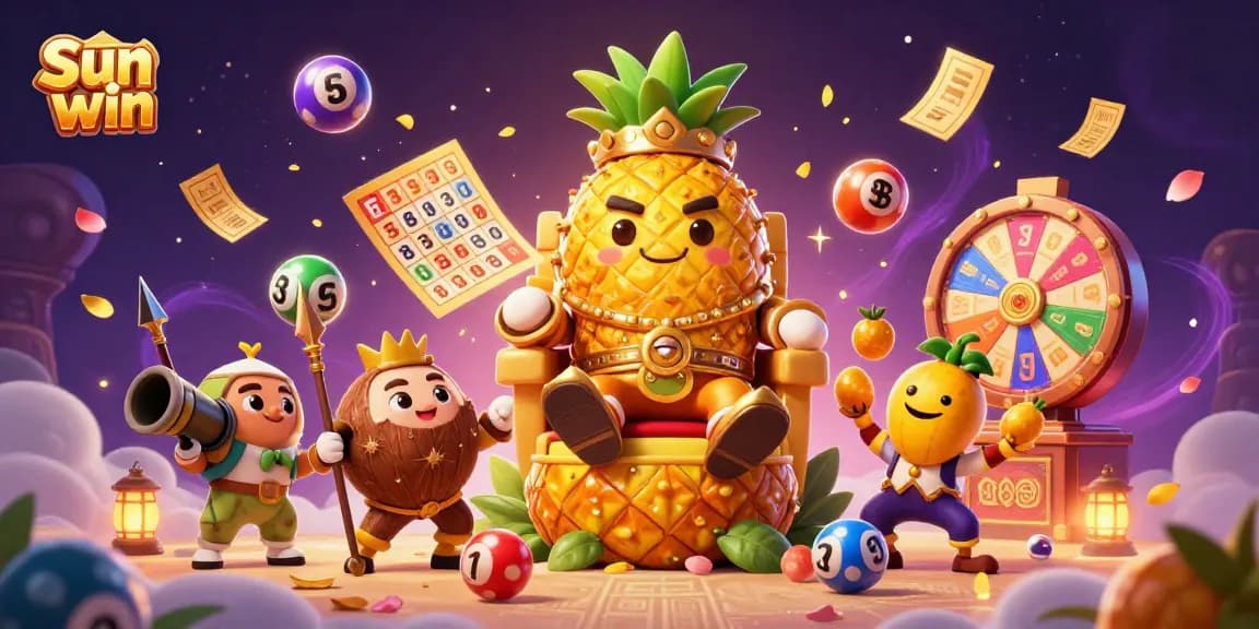 Join the excitement of the Sun win lottery with vibrant elements and engaging characters in a captivating scene.