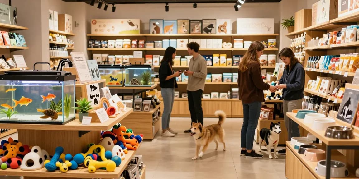 Tierbedarf Empfehlungen für Hund, Katze und Fisch im vertrauenswürdigen lokalen Geschäft.