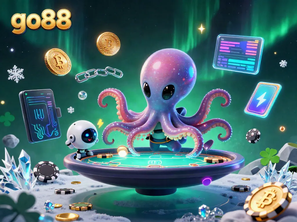 Experience thrilling moments at go88 with an alien octopus and holographic poker