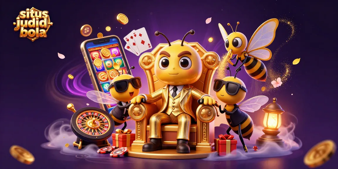 Experience excitement at situs-judi-bola with vibrant casino elements and a dynamic scene.