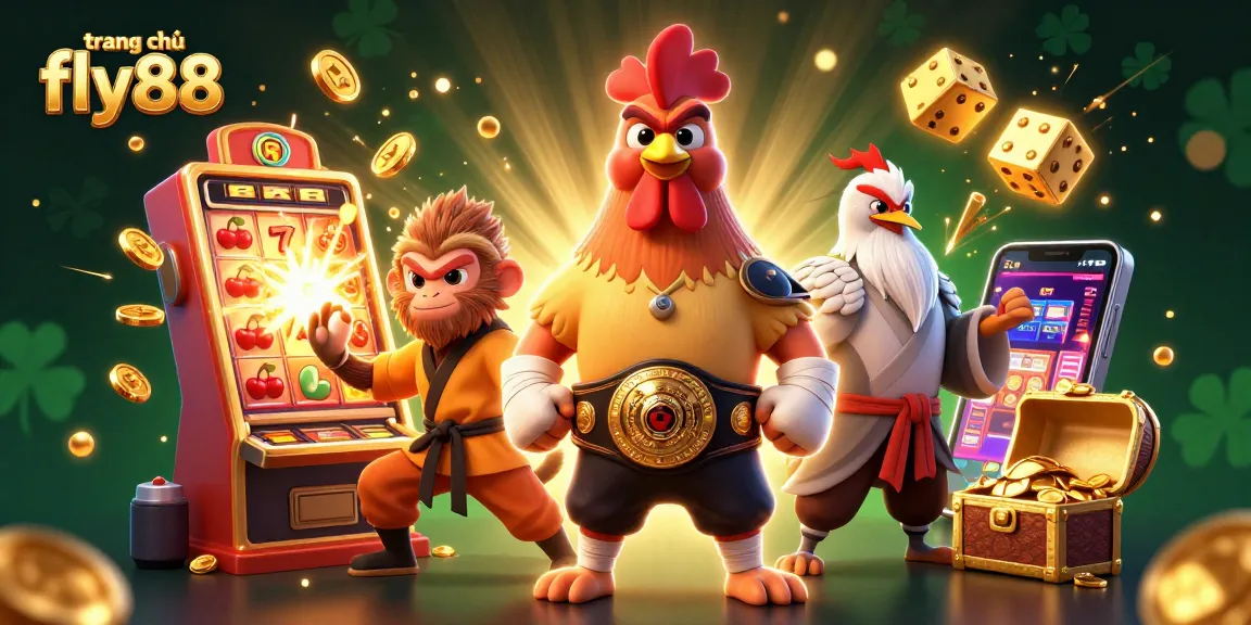 Experience the excitement of trang chủ fly88 with vibrant characters and explosive casino game elements.