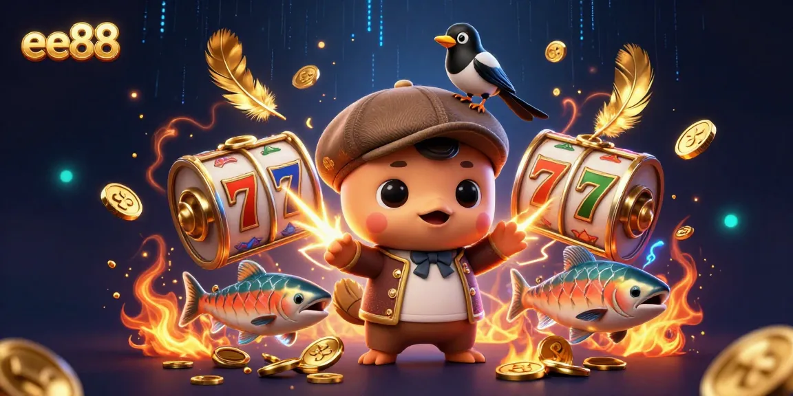 Experience thrilling gameplay at ee88 with cute Nessie and vibrant slot elements.