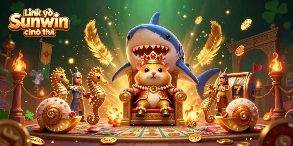 Win big at Link vào Sunwin chính thức with this vibrant 3D illustration of an engaging casino scene.
