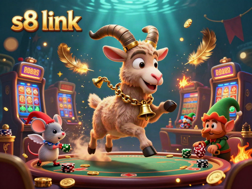 Engage with thrilling gameplay at s8 link featuring vibrant casino action with Krampus, angel mouse, and naughty gremlins.