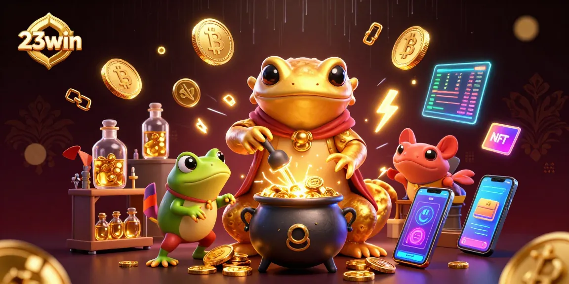 Engage in thrilling gameplay at 23win with golden alchemists and crypto coins.