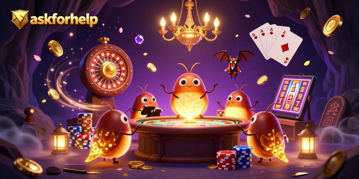 Engage with exciting casino action at askforhelp as glowworms illuminate the scene with thrilling gaming elements.