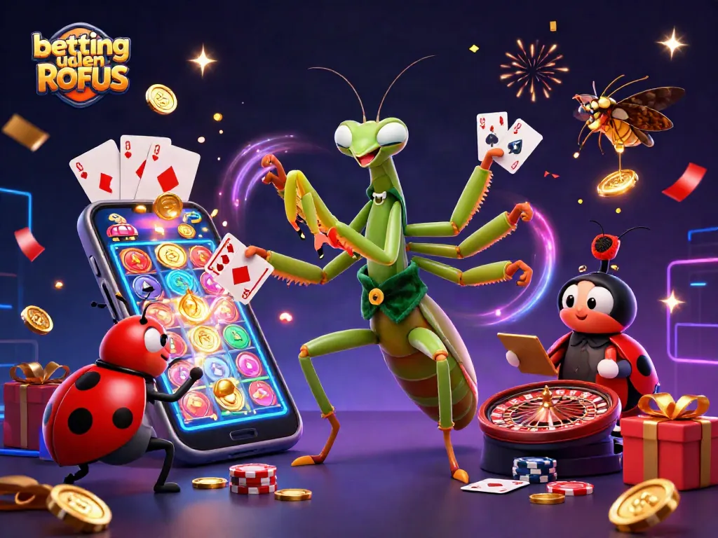 Experience exciting betting uden ROFUS with a vibrant casino scene featuring animated characters.
