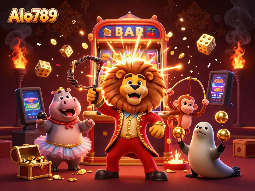 Alo789 entertains players with vibrant jackpot excitement and cartoon characters