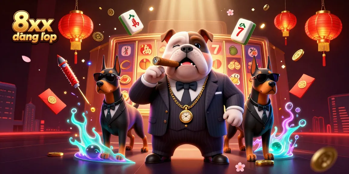 Experience thrilling slots with 8xx đăng nhập while surrounded by vibrant casino elements and characters.