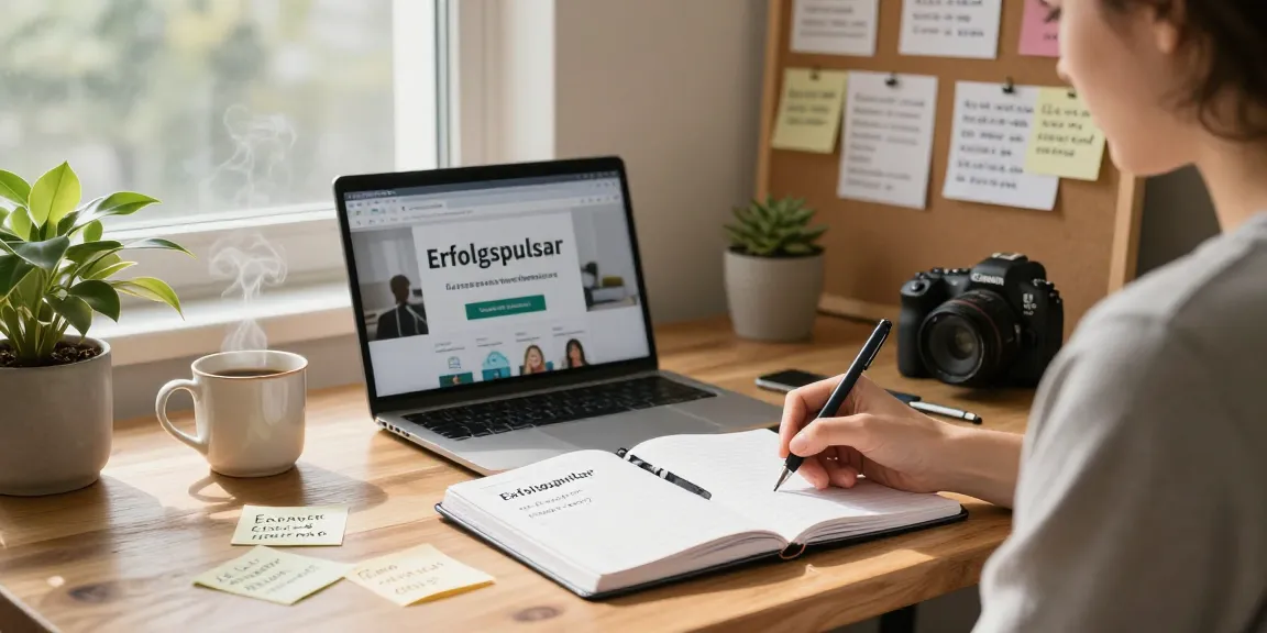Persönlichkeitsentwicklung Tipps durch effektives Journaling im inspirierenden Home Office.