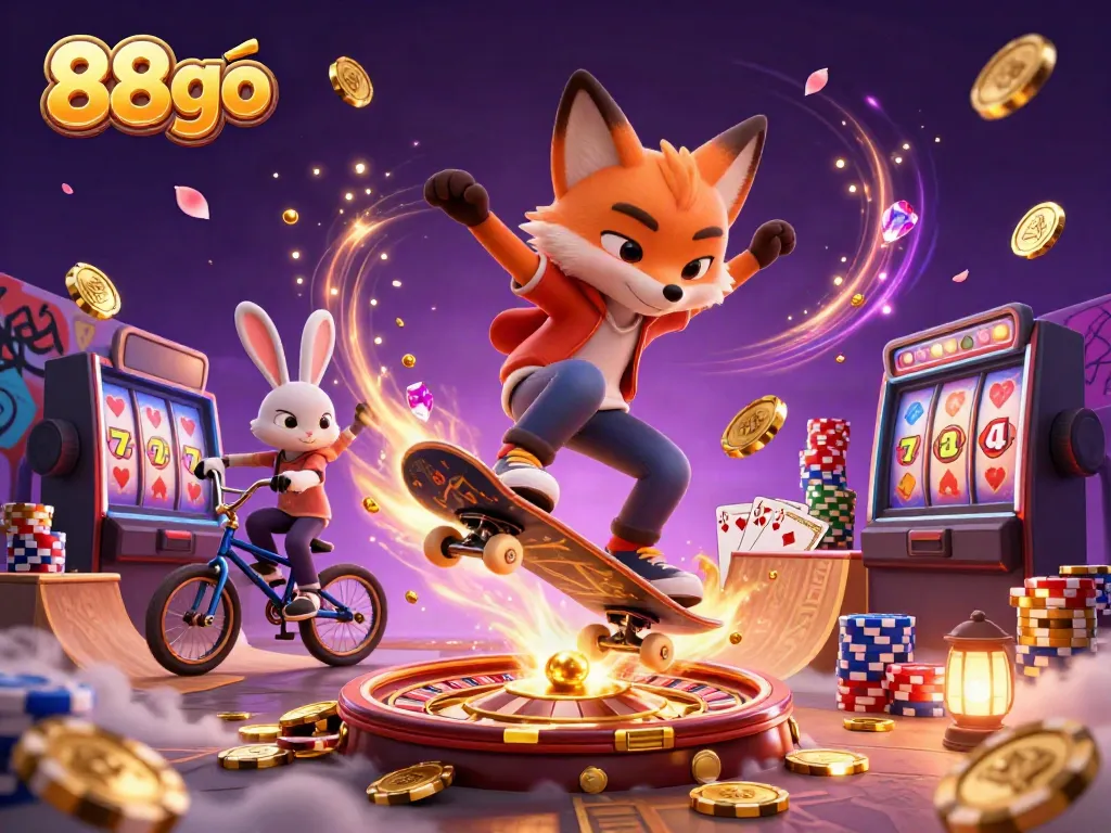 Experience exciting gameplay with 88go, featuring vibrant casino characters and dynamic elements.