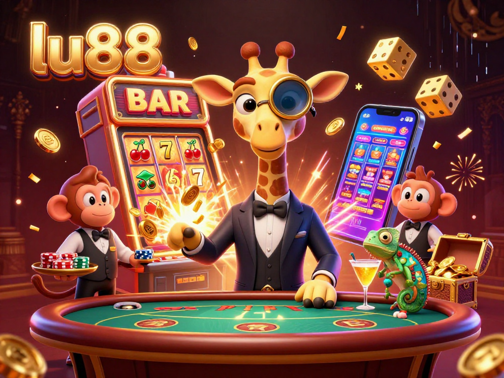 Experience the excitement at lu88 with dynamic high-roller characters and engaging casino elements.