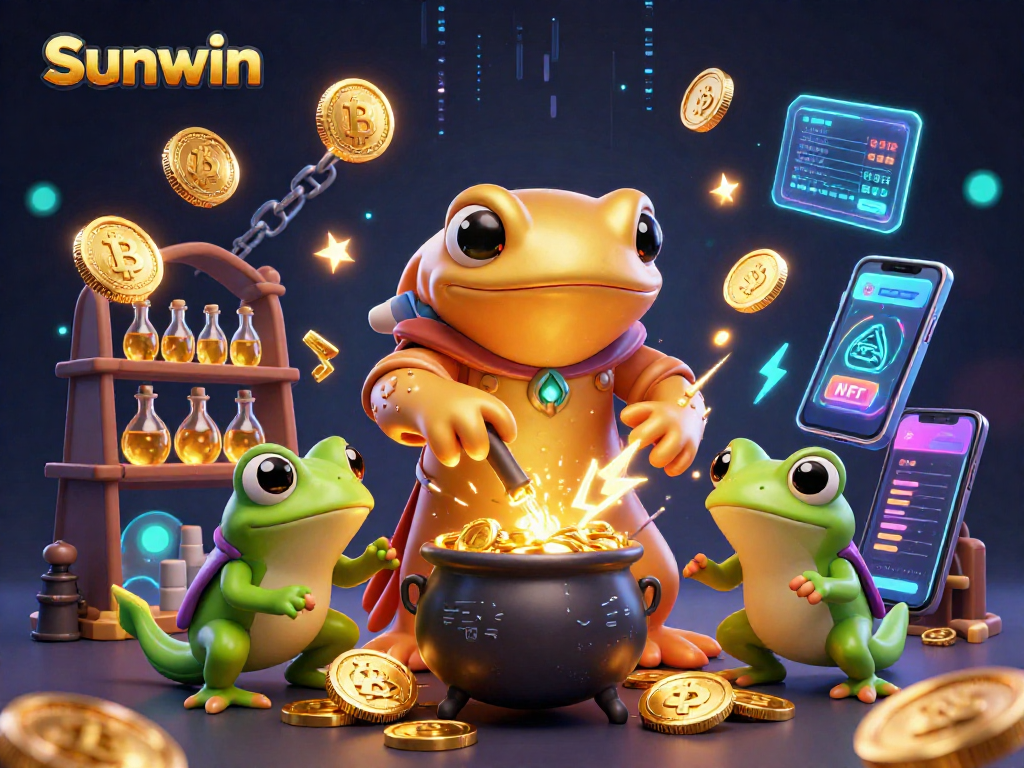 Win big at Sunwin with a magical alchemy of gold coins and cryptocurrencies in an immersive casino experience.