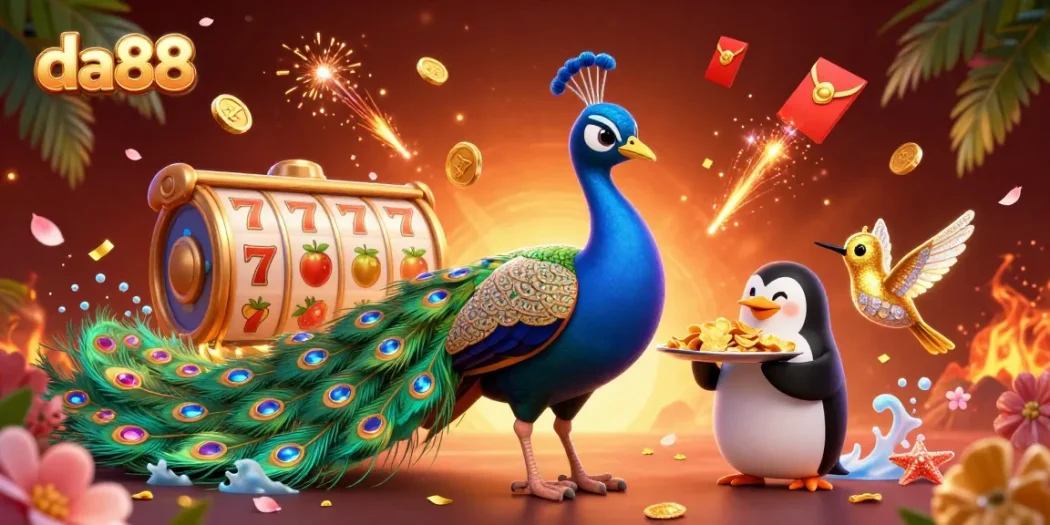 Engage with exciting slot gameplay at da88 featuring vibrant characters and dynamic casino elements.