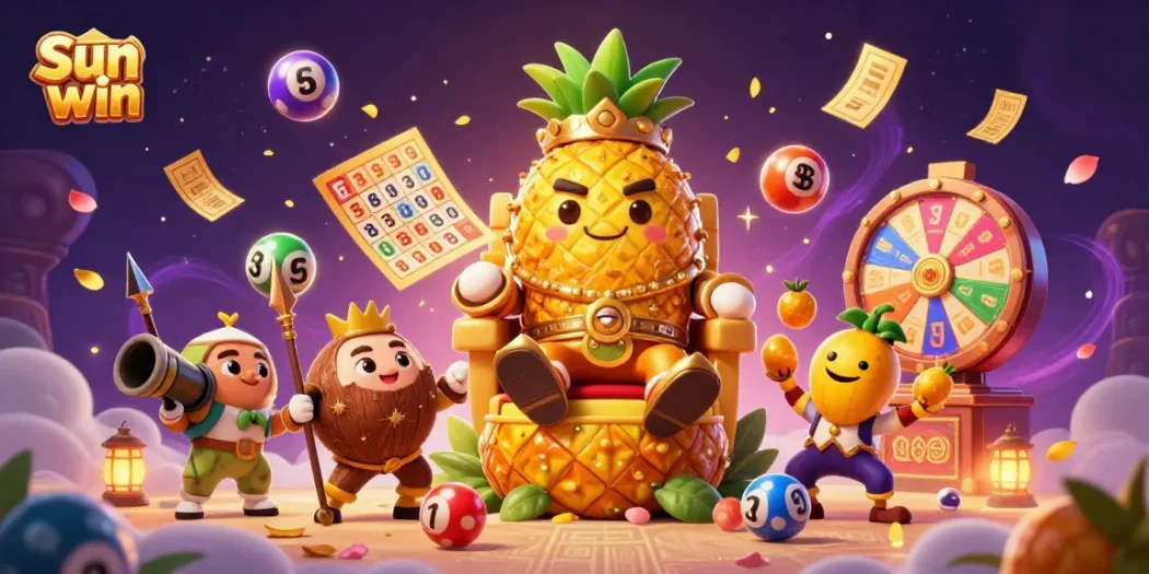 Join the excitement of the Sun win lottery with vibrant elements and engaging characters in a captivating scene.